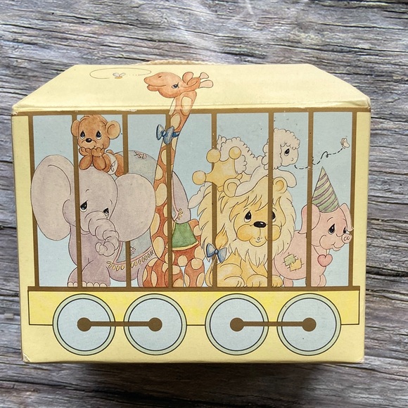 Vintage Precious Moments Birthday Train 5th Birthday Lion with Box - Picture 11 of 14